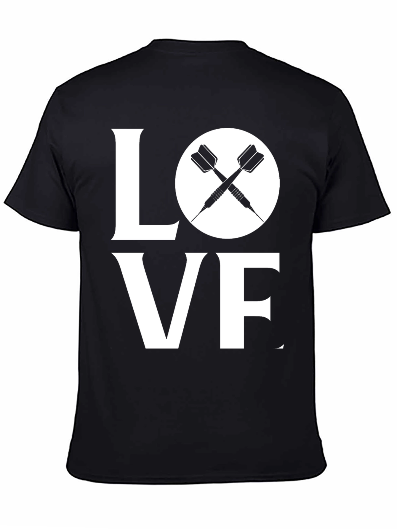 Love Darts Graphic Tee - Unisex Black T-Shirt