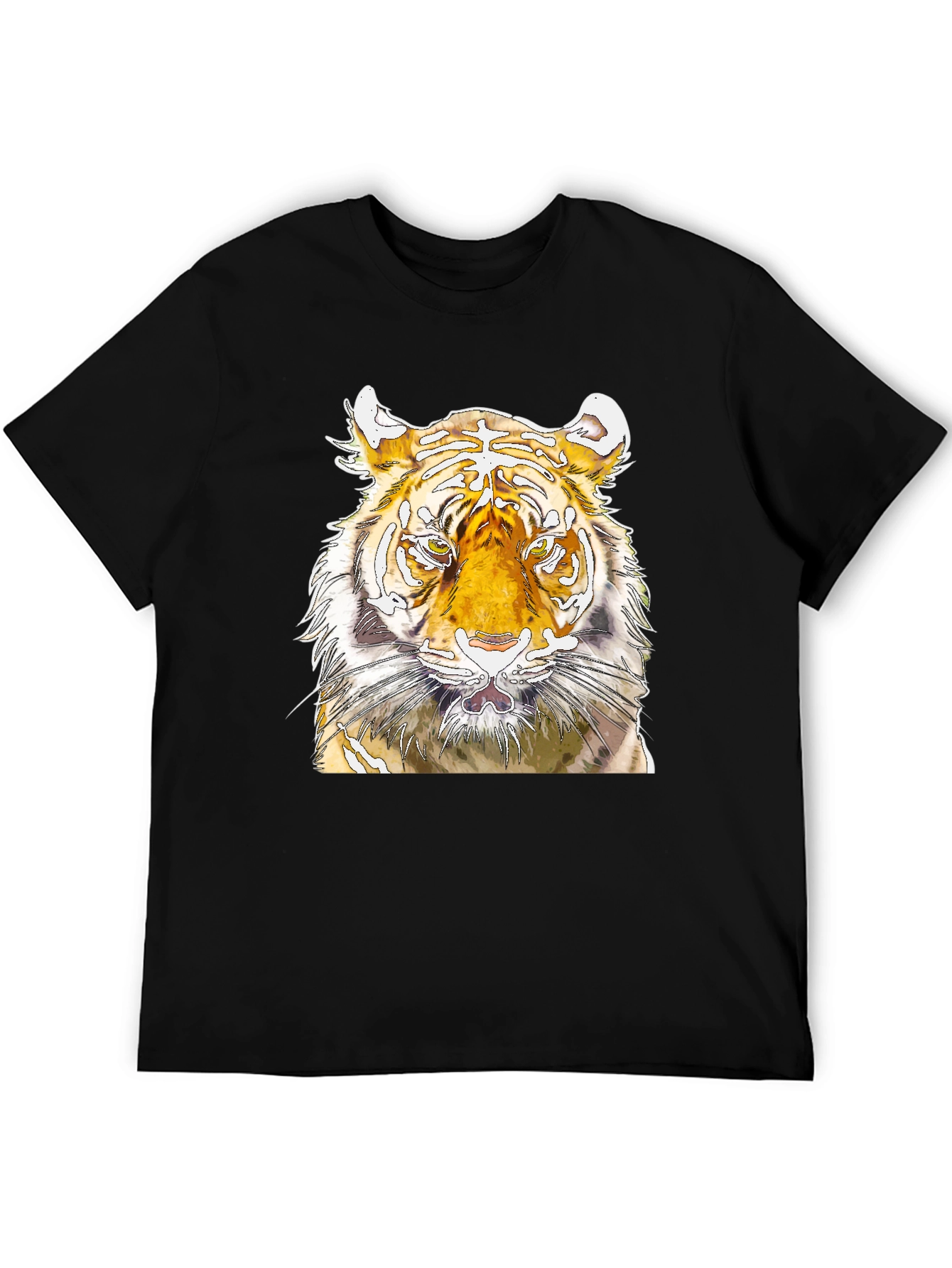 Tiger Graphic Tee - Fierce Animal Print T-Shirt