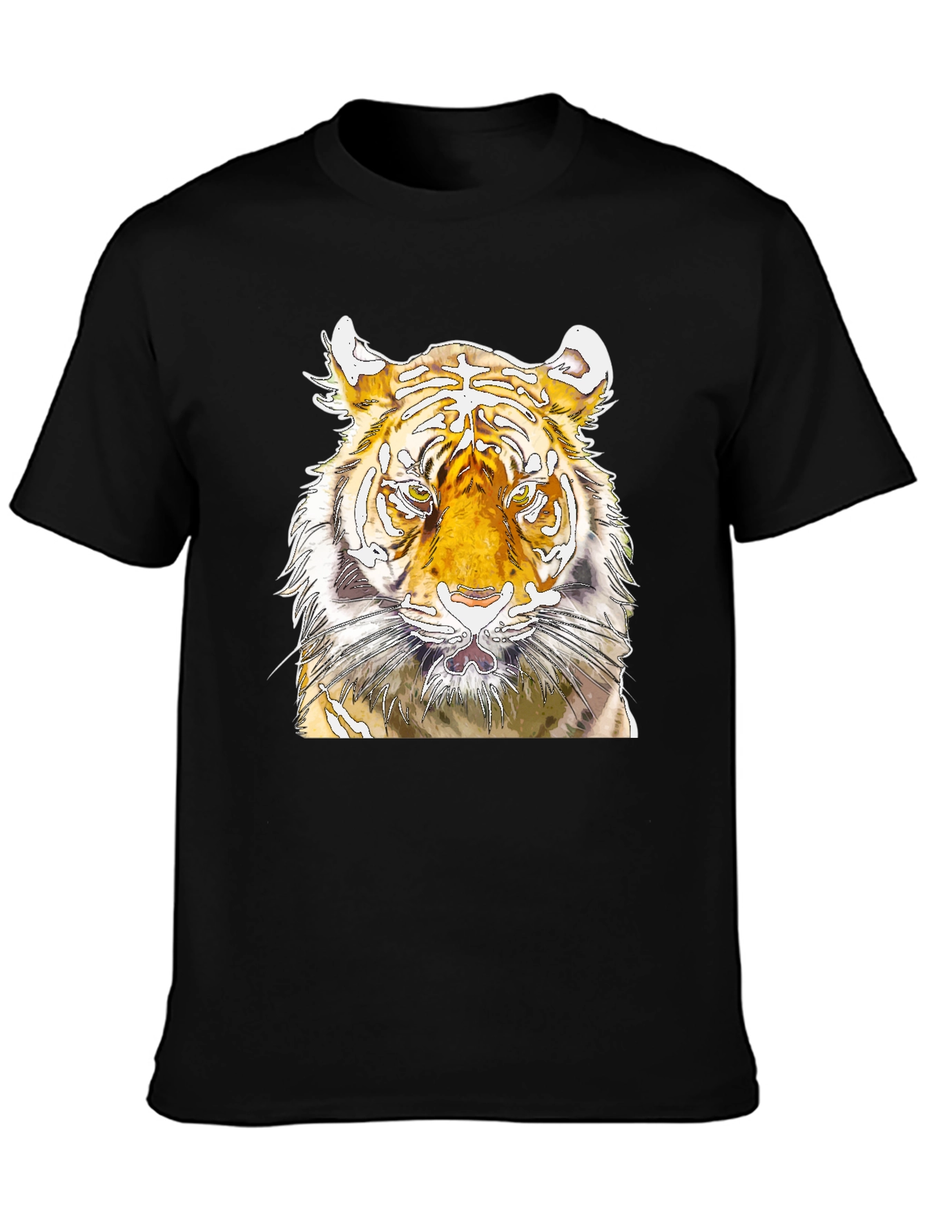 Tiger Graphic Tee - Fierce Animal Print T-Shirt