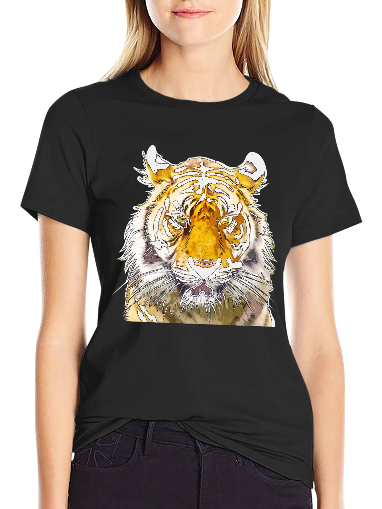 Tiger Graphic Tee - Fierce Animal Print T-Shirt