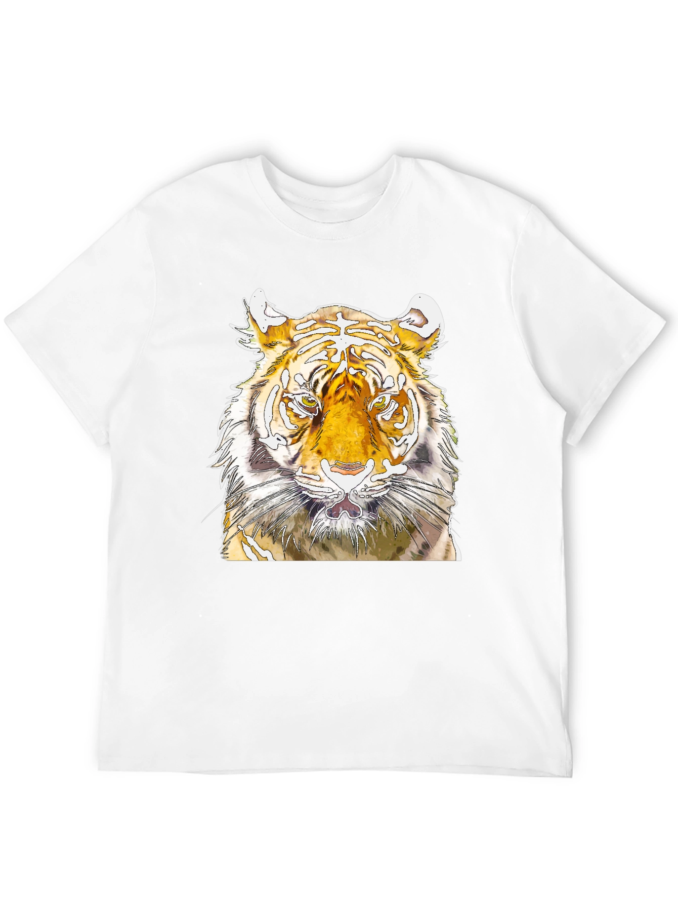 Tiger Graphic Tee - Fierce Animal Print T-Shirt