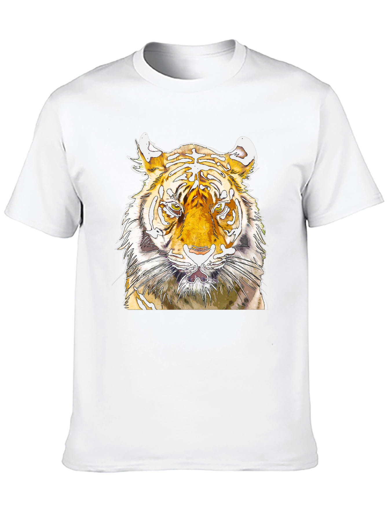 Tiger Graphic Tee - Fierce Animal Print T-Shirt