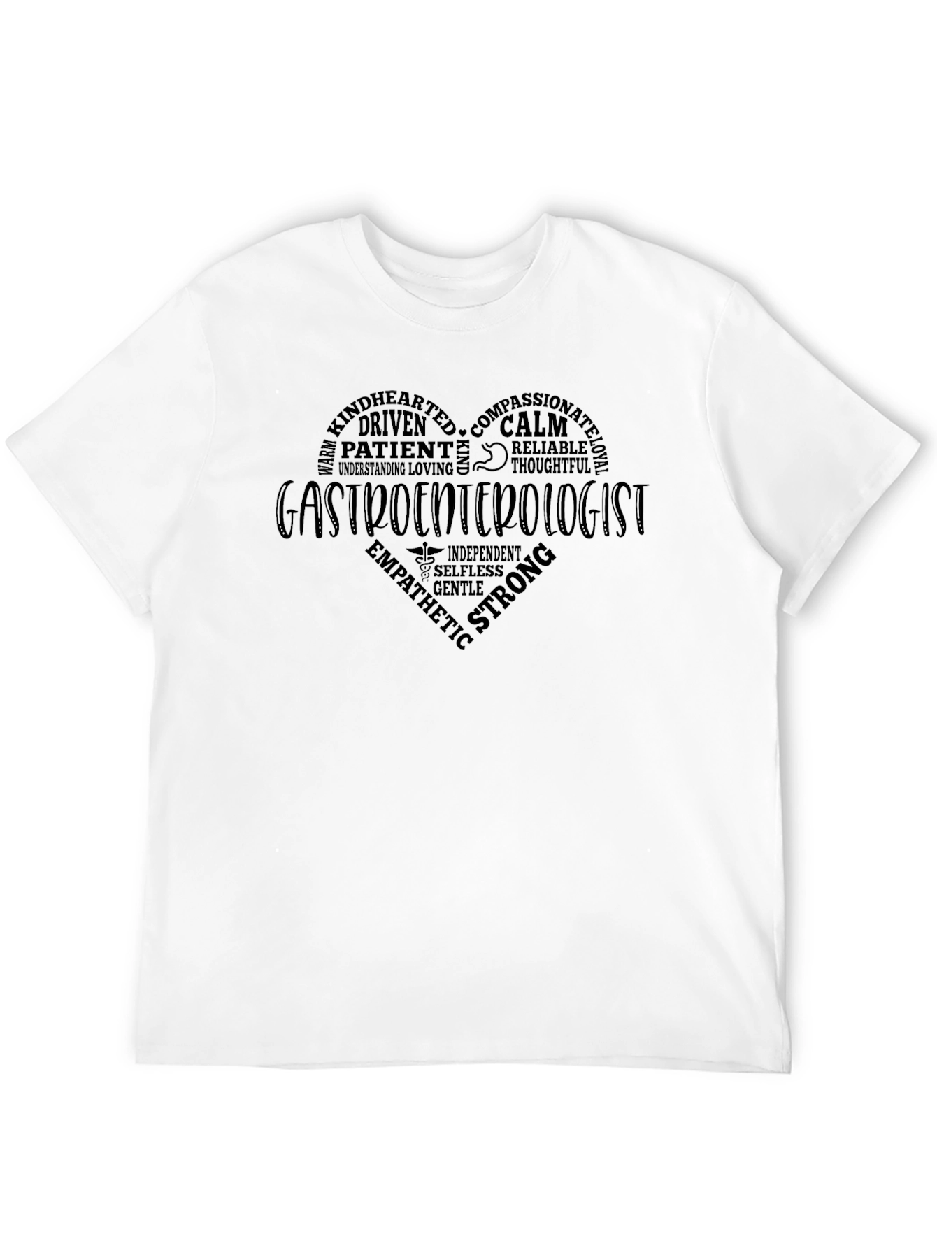 Gastroenterologist Heart Word Art T-Shirt