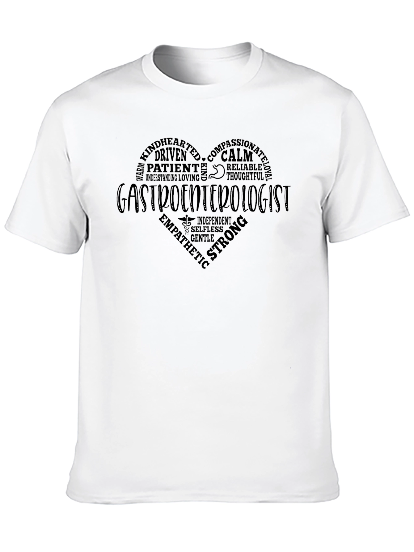 Gastroenterologist Heart Word Art T-Shirt