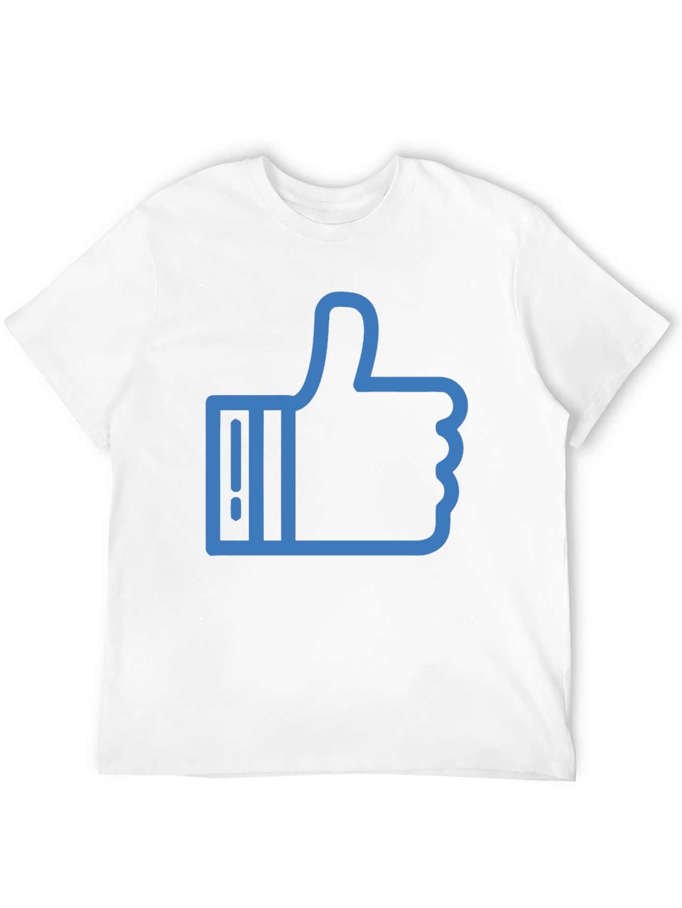 Thumbs Up Graphic Tee - Casual Black T-Shirt
