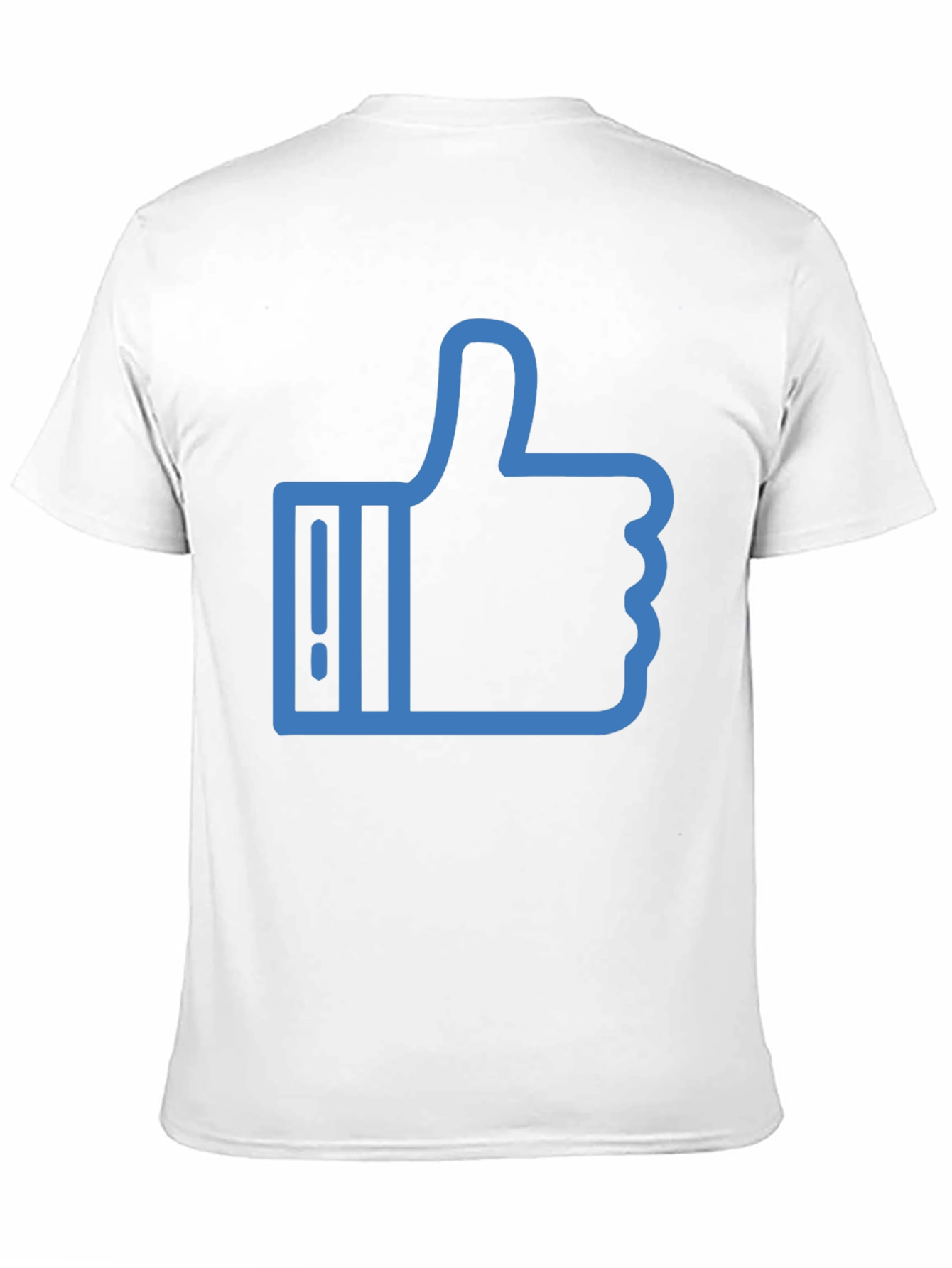Thumbs Up Graphic Tee - Casual Black T-Shirt