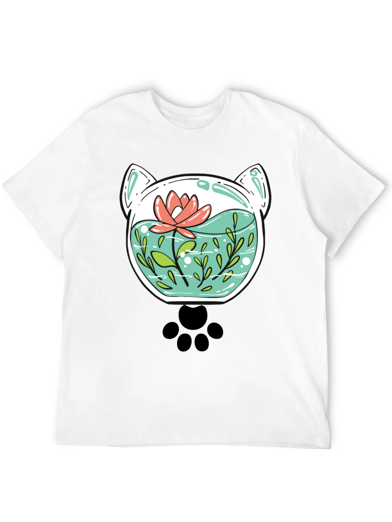 Cat Aquarium Graphic Tee