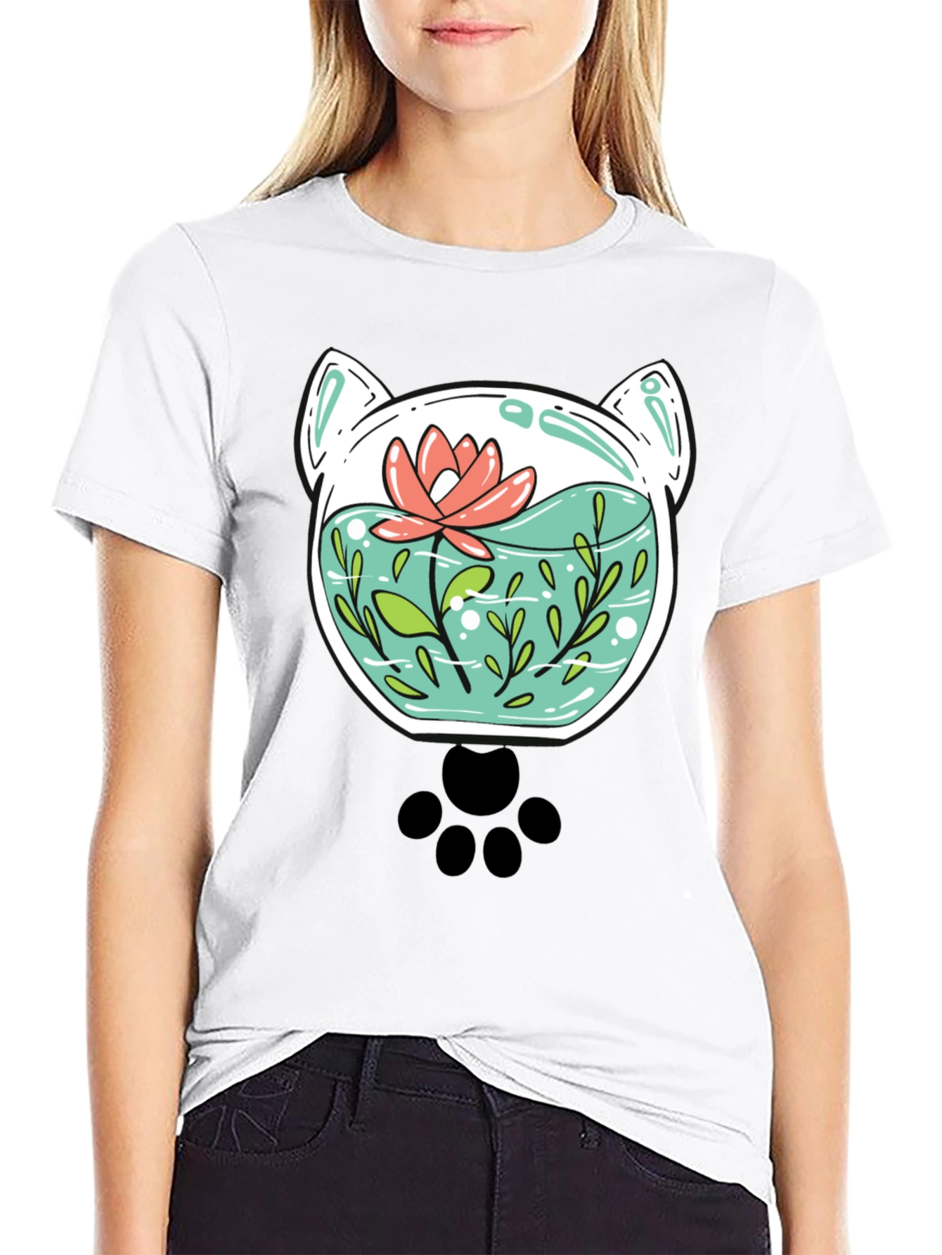 Cat Aquarium Graphic Tee