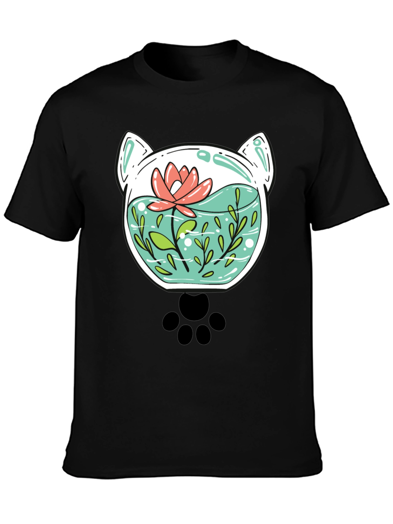 Cat Aquarium Graphic Tee