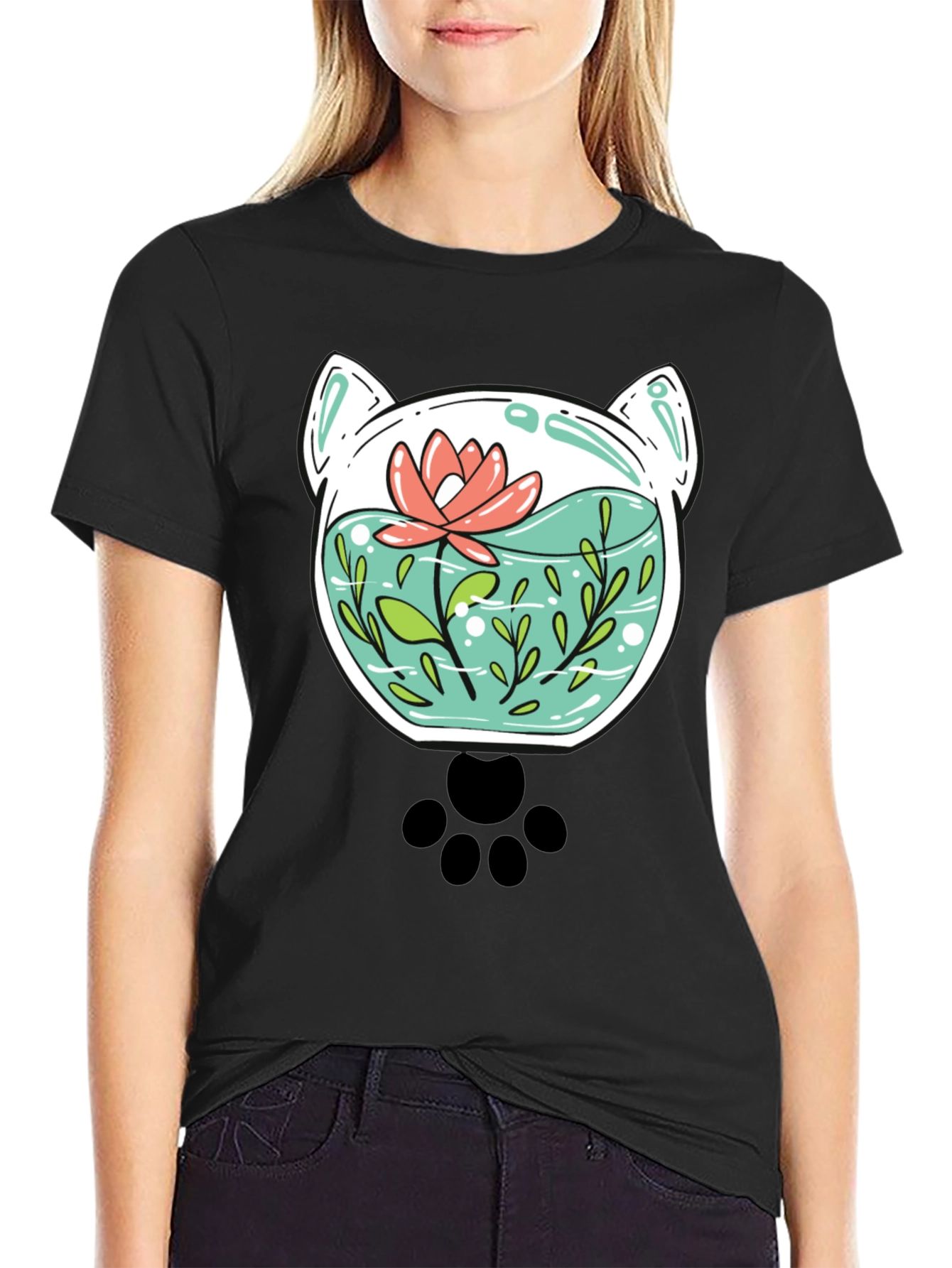 Cat Aquarium Graphic Tee