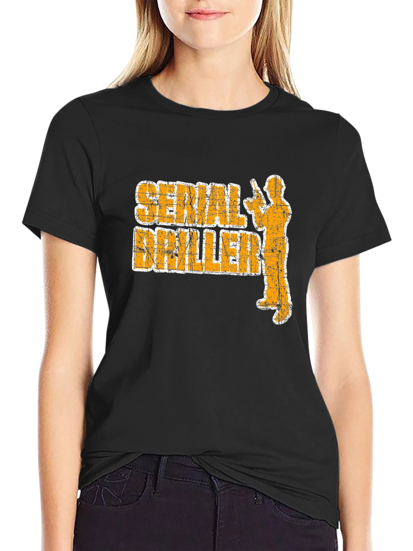 Serial Driller T-Shirt - Funny Construction Tee