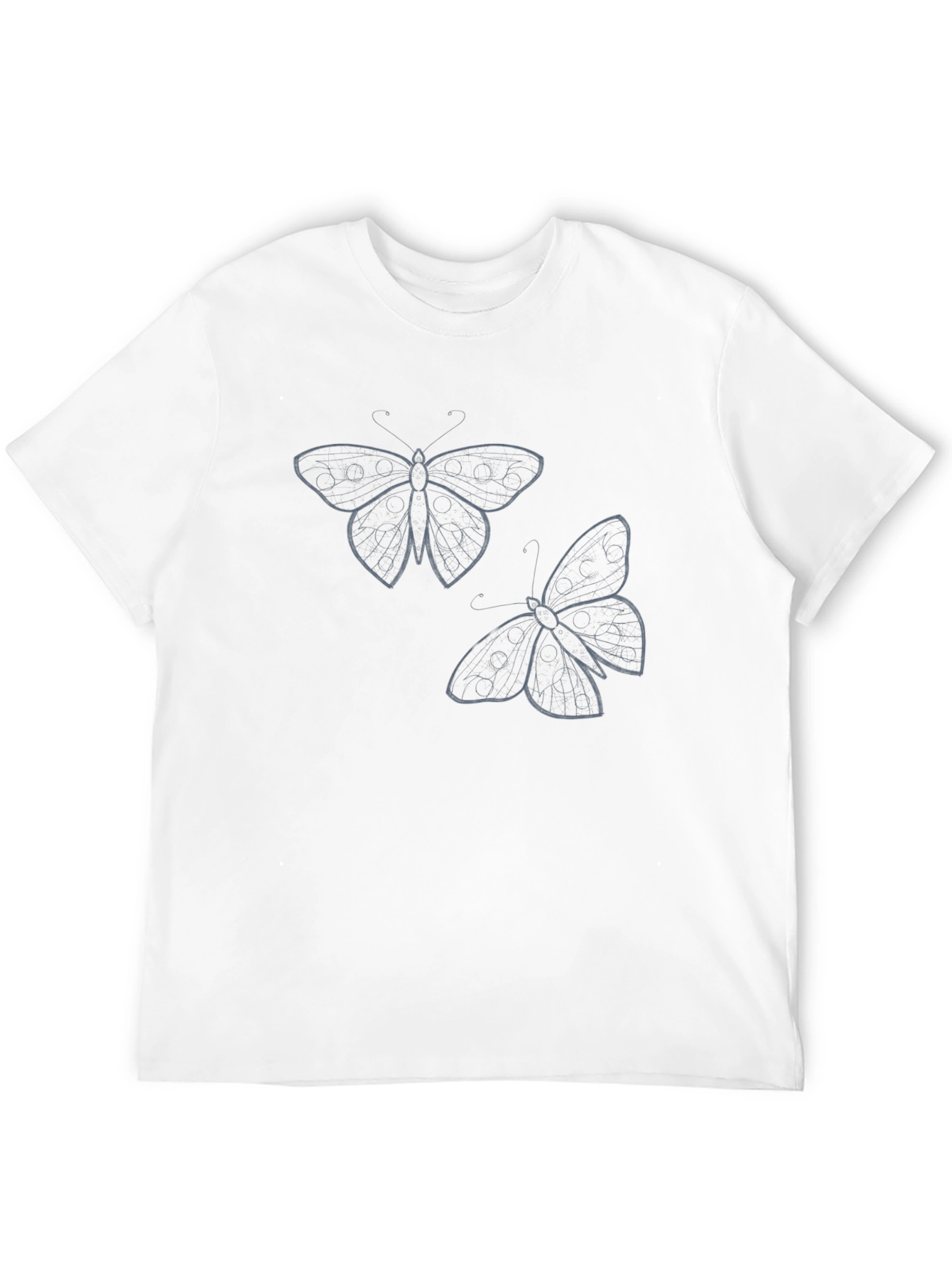 Butterfly Graphic Tee - Mens Black T-Shirt