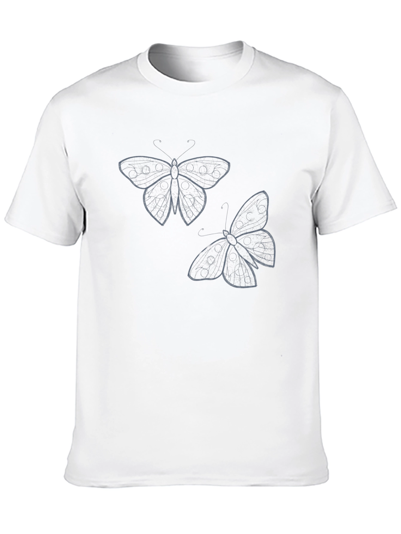 Butterfly Graphic Tee - Mens Black T-Shirt