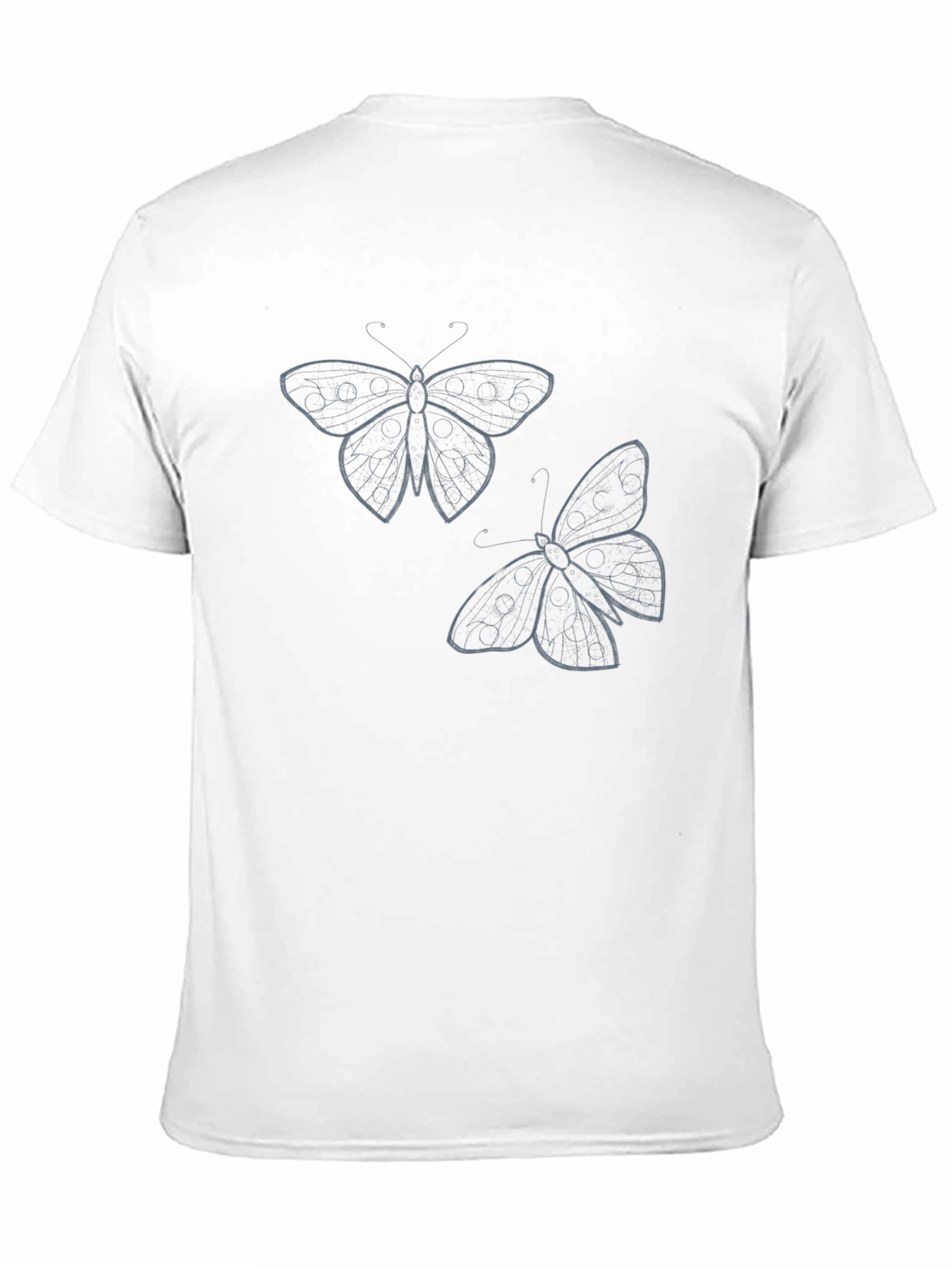 Butterfly Graphic Tee - Mens Black T-Shirt
