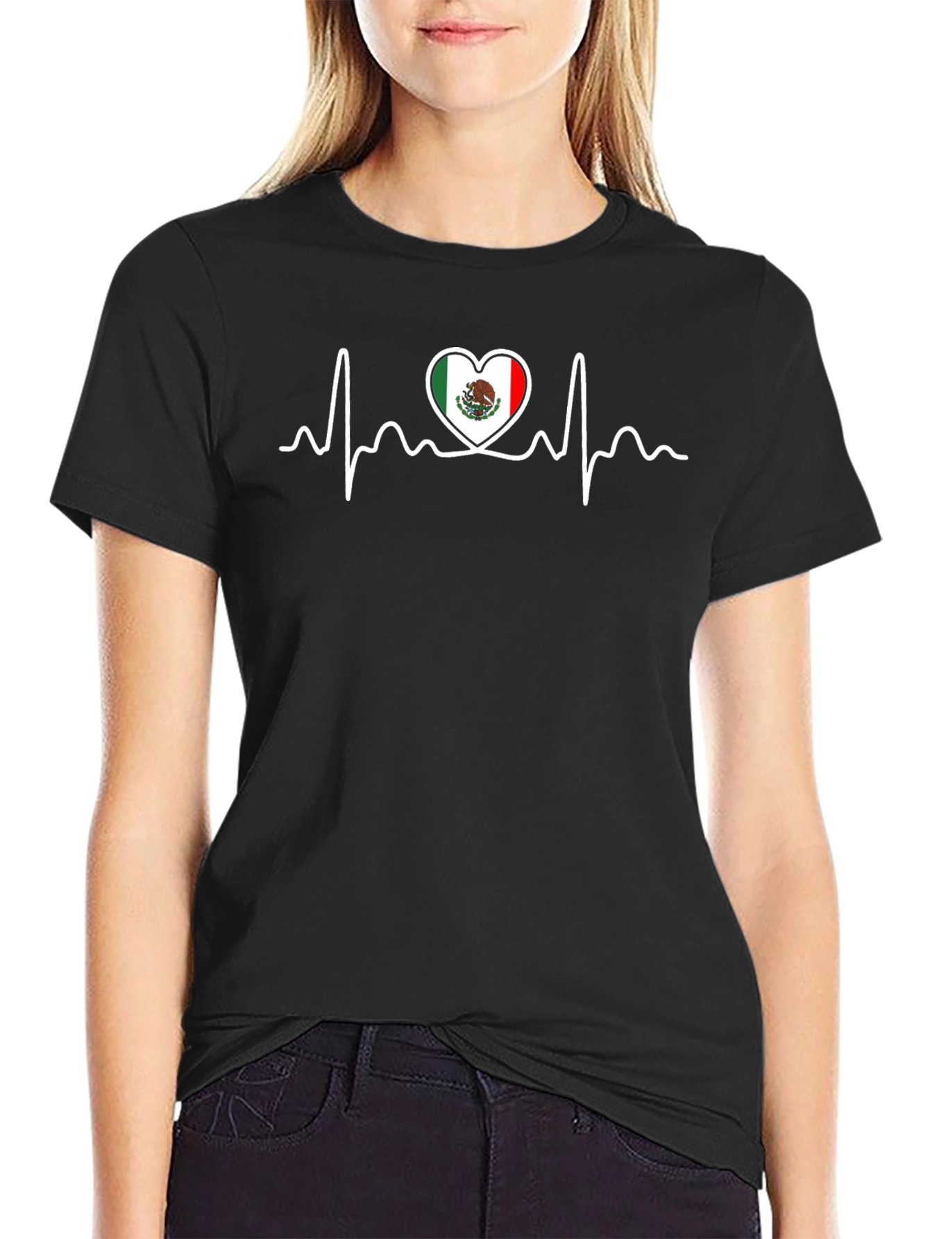 Mexico Heartbeat T-Shirt - Viva Mexico