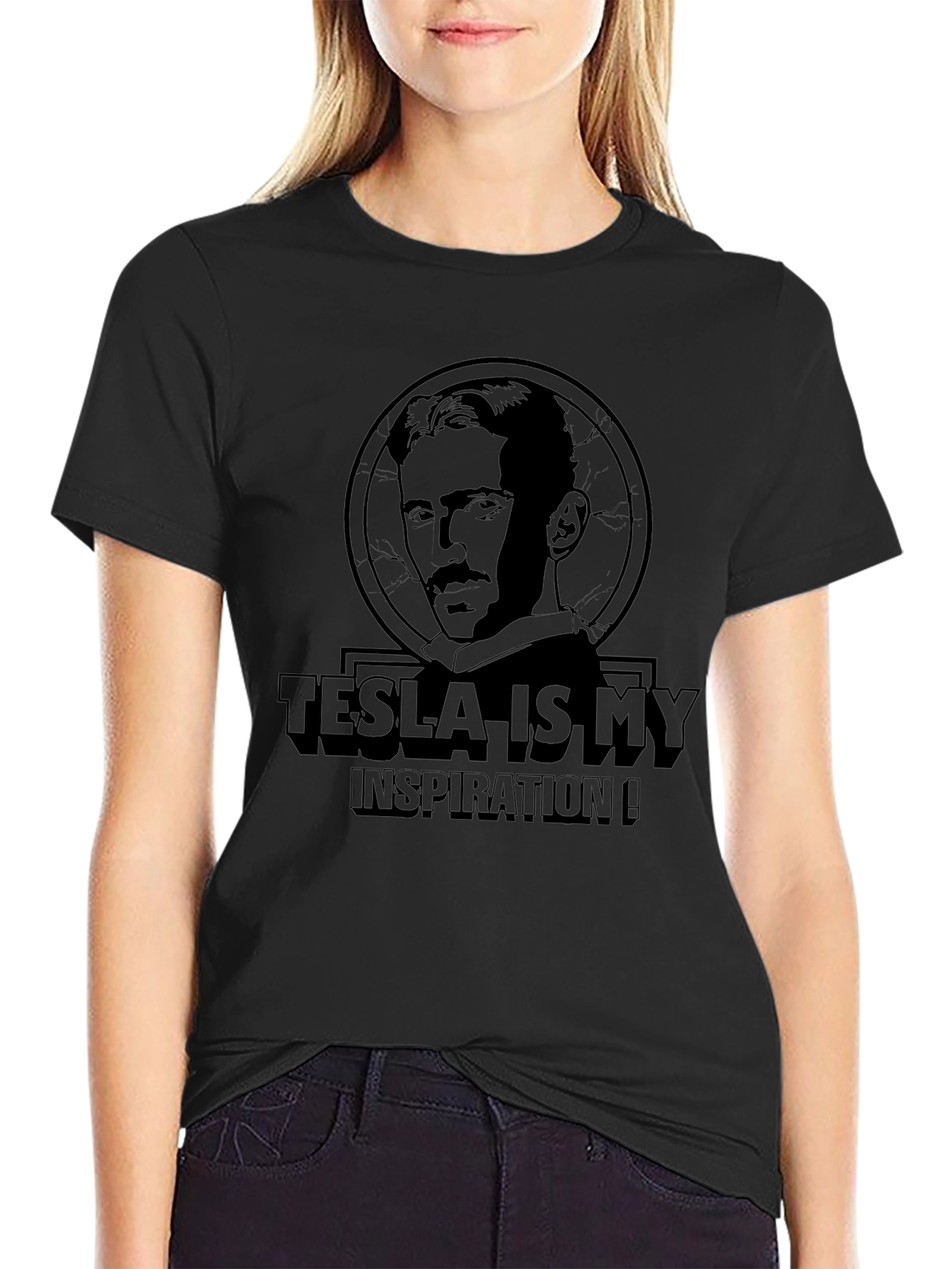 Tesla Inspiration Graphic Tee - Science Innovator T-Shirt