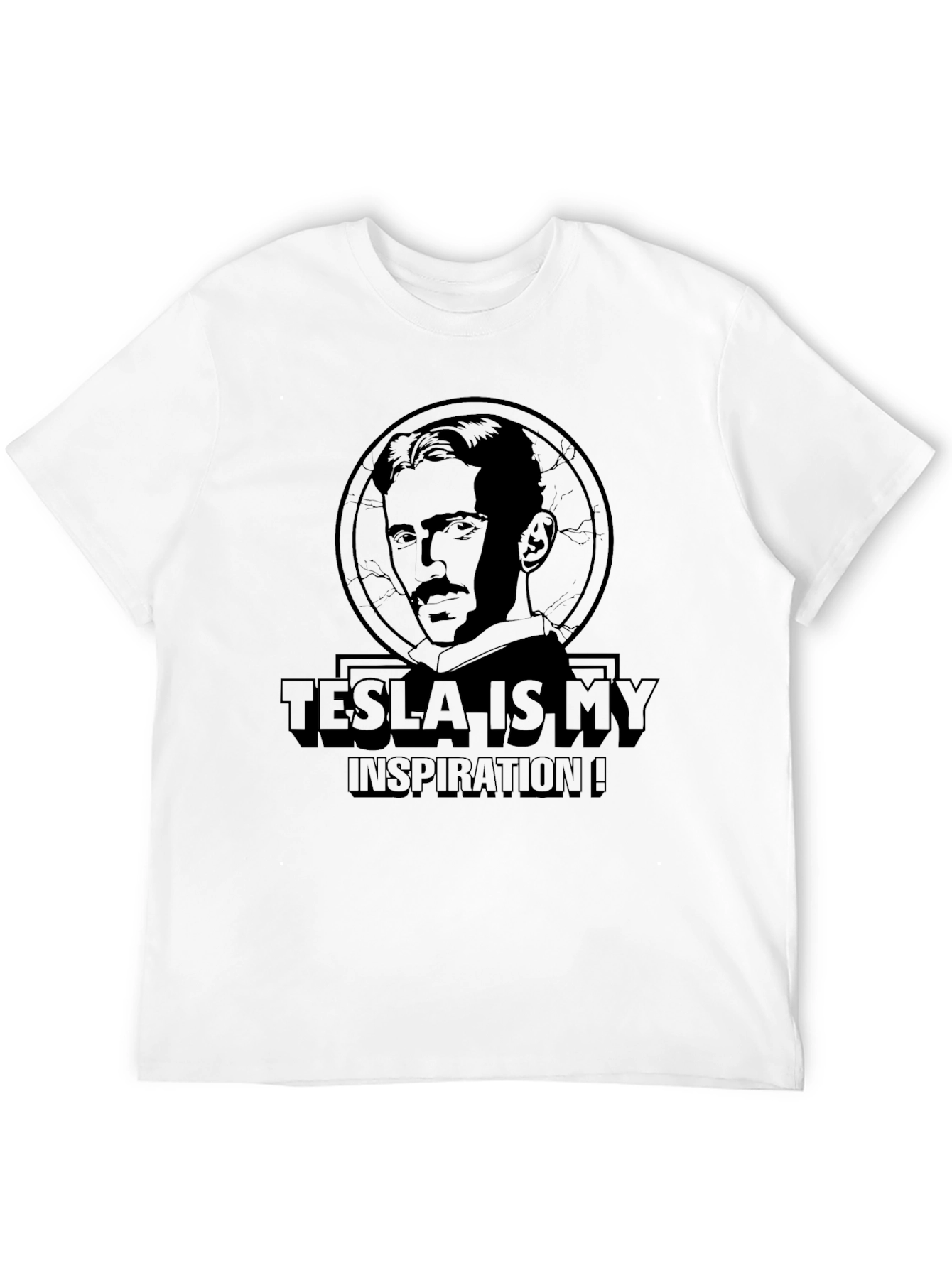 Tesla Inspiration Graphic Tee - Science Innovator T-Shirt