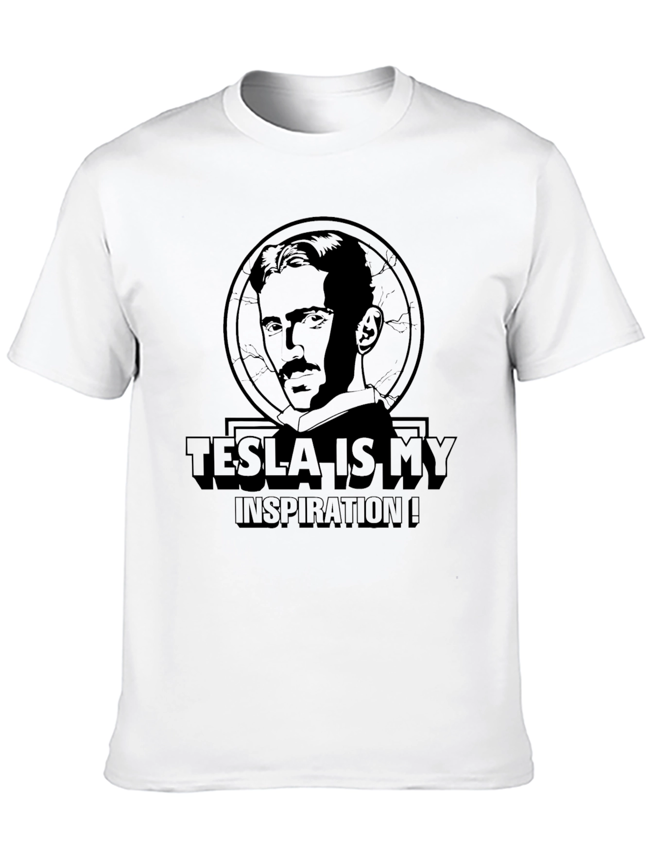 Tesla Inspiration Graphic Tee - Science Innovator T-Shirt