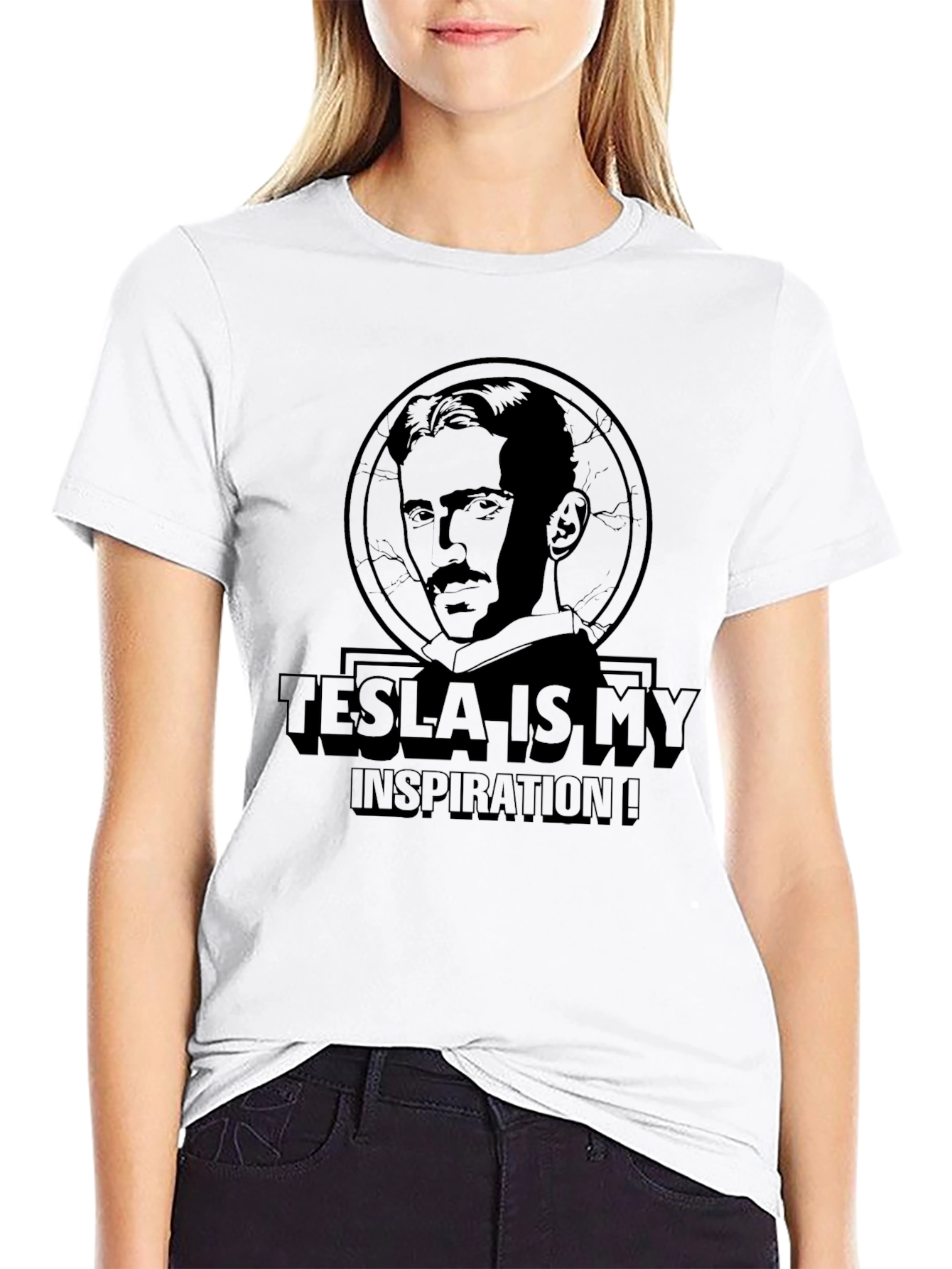 Tesla Inspiration Graphic Tee - Science Innovator T-Shirt
