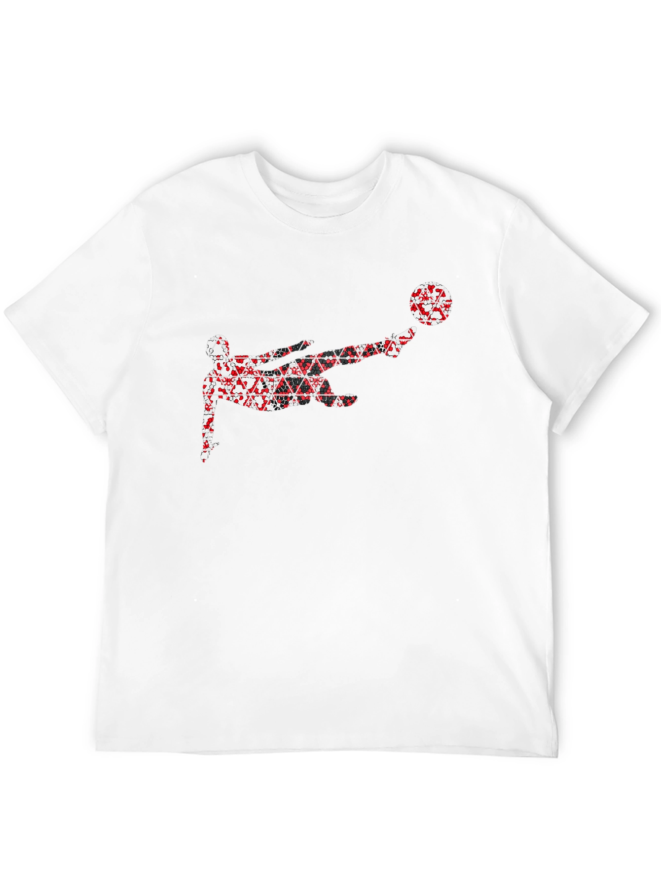 Soccer Kick Graphic Black T-Shirt