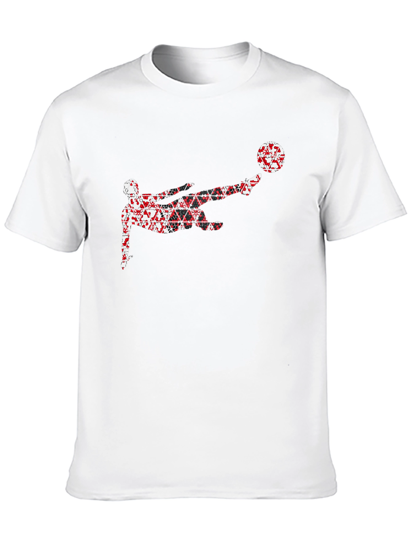 Soccer Kick Graphic Black T-Shirt