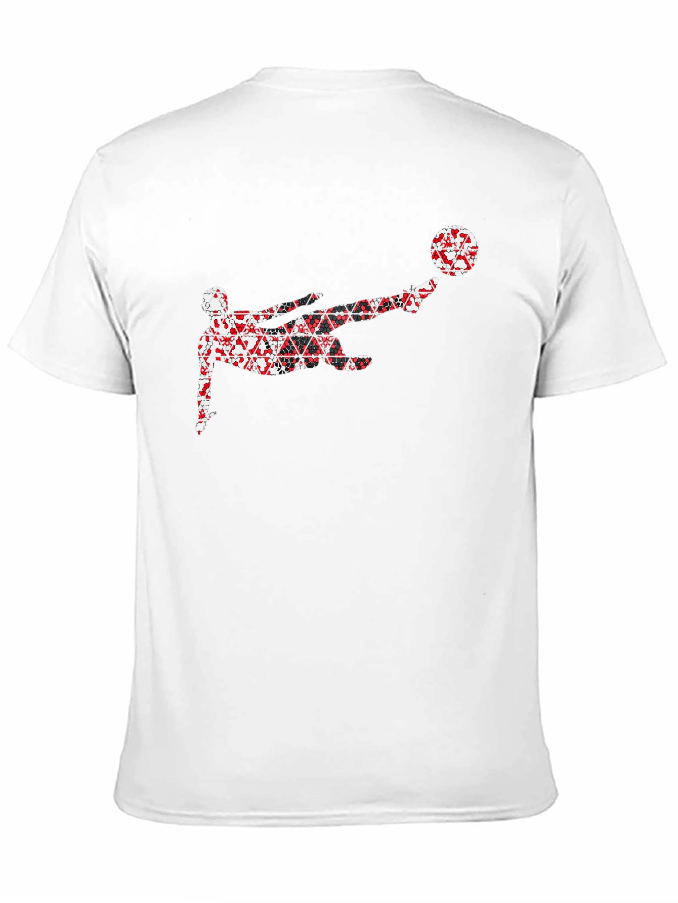 Soccer Kick Graphic Black T-Shirt