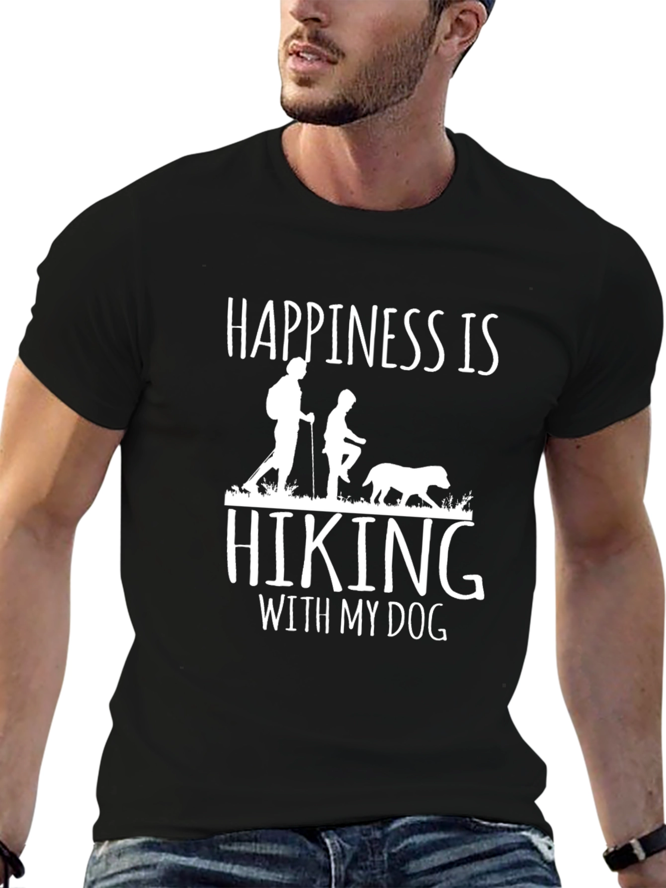 Happiness Hiking Dog T-Shirt