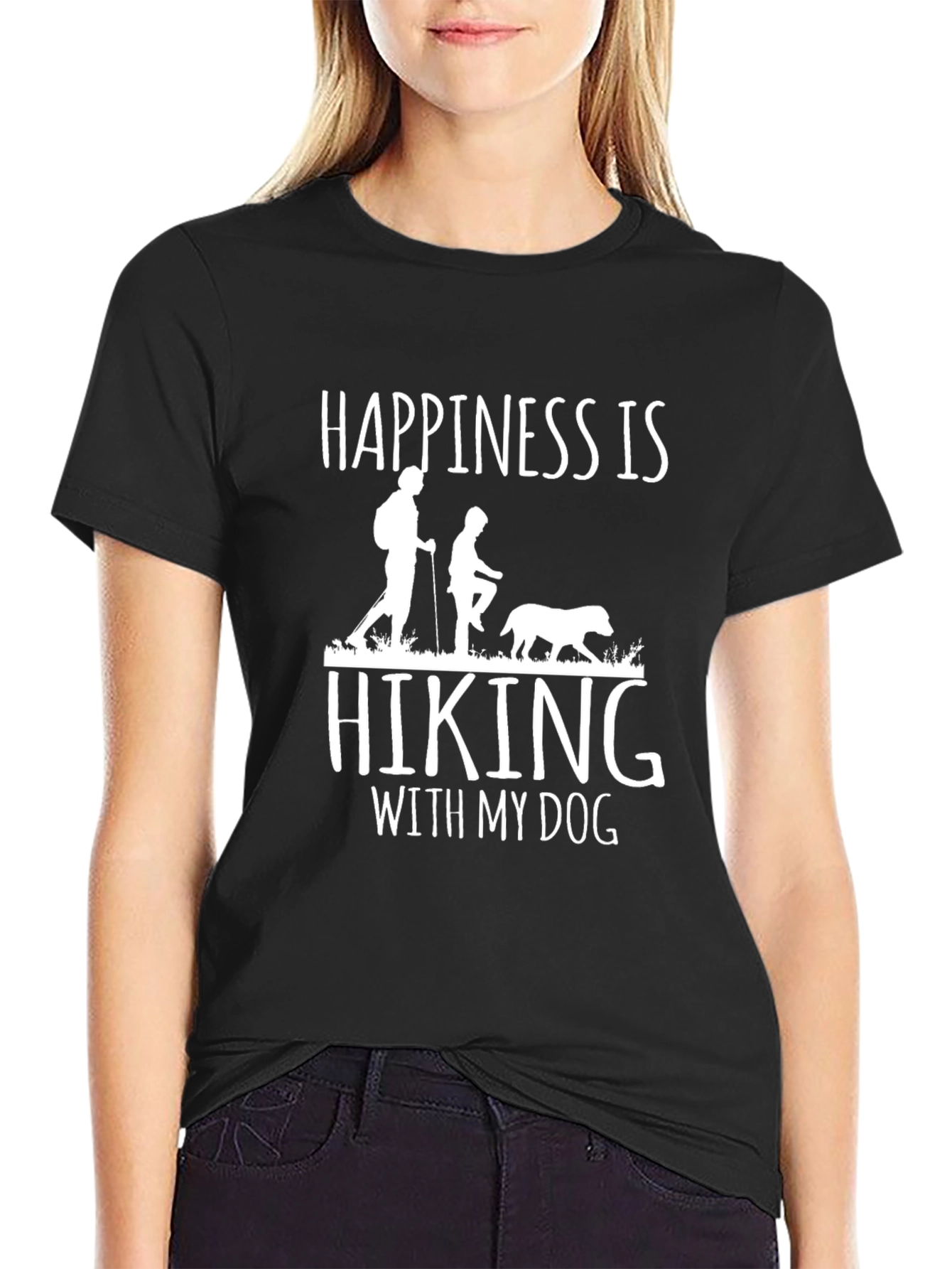 Happiness Hiking Dog T-Shirt