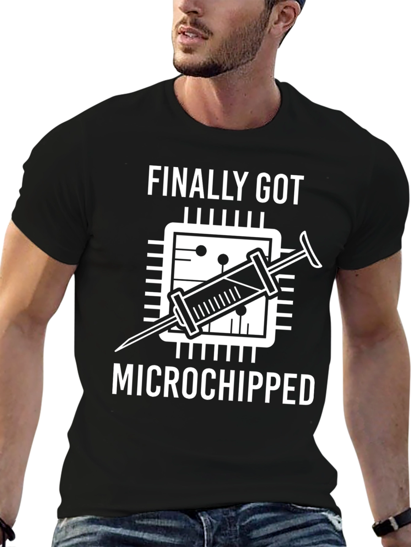 Microchipped Funny T-Shirt