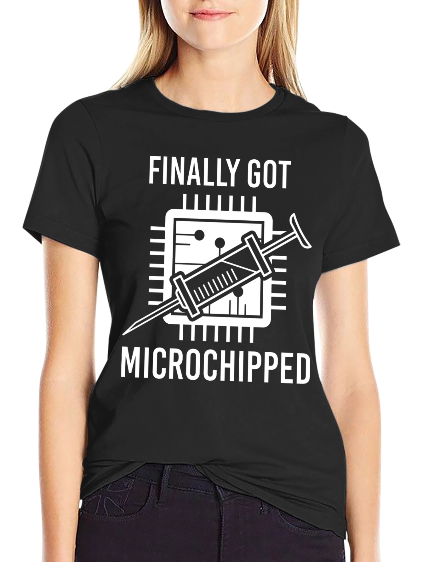 Microchipped Funny T-Shirt