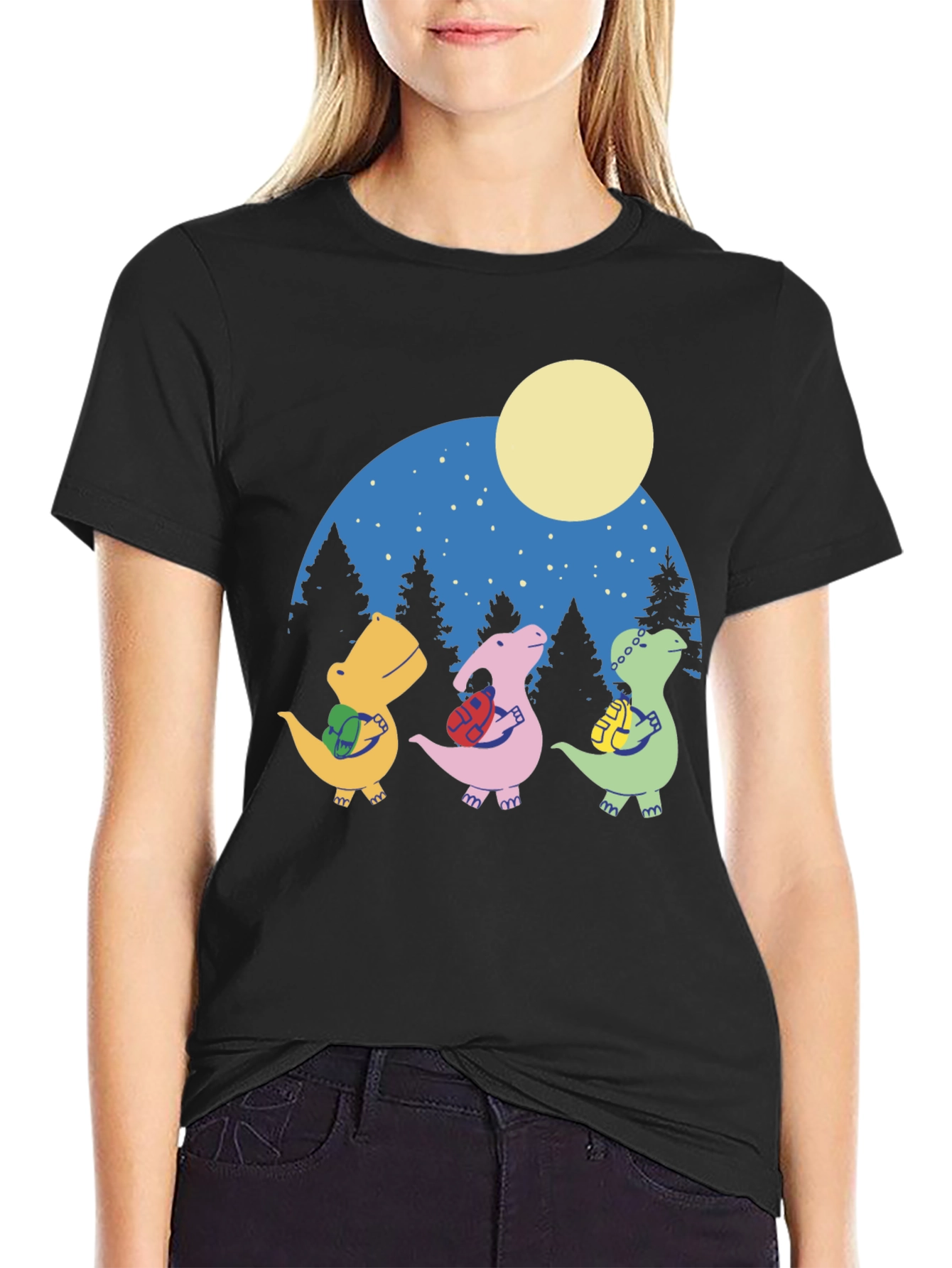 Dinosaur Backpack Adventure Graphic Tee
