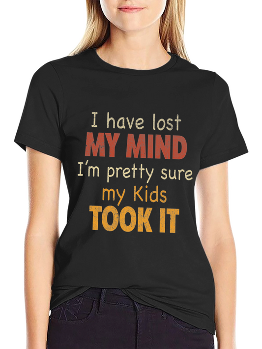 Lost My Mind Kids T-Shirt: Funny Novelty Graphic Tee