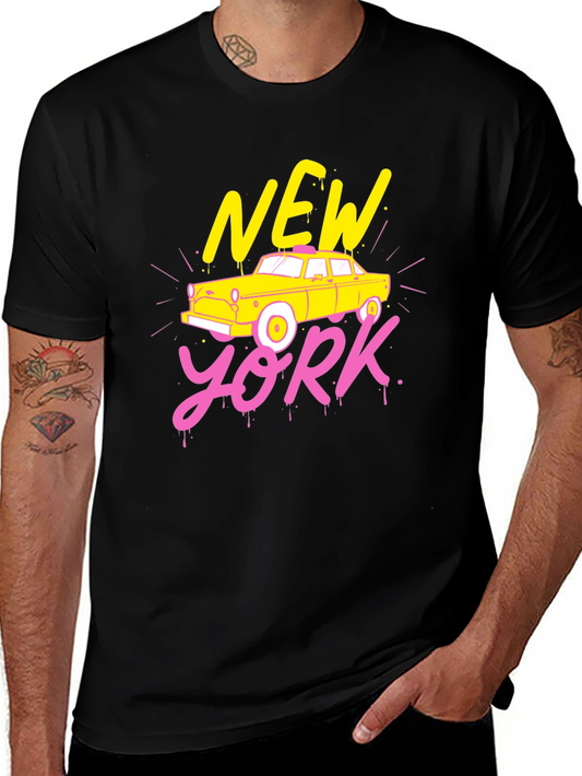 New York Taxi Graphic T-Shirt