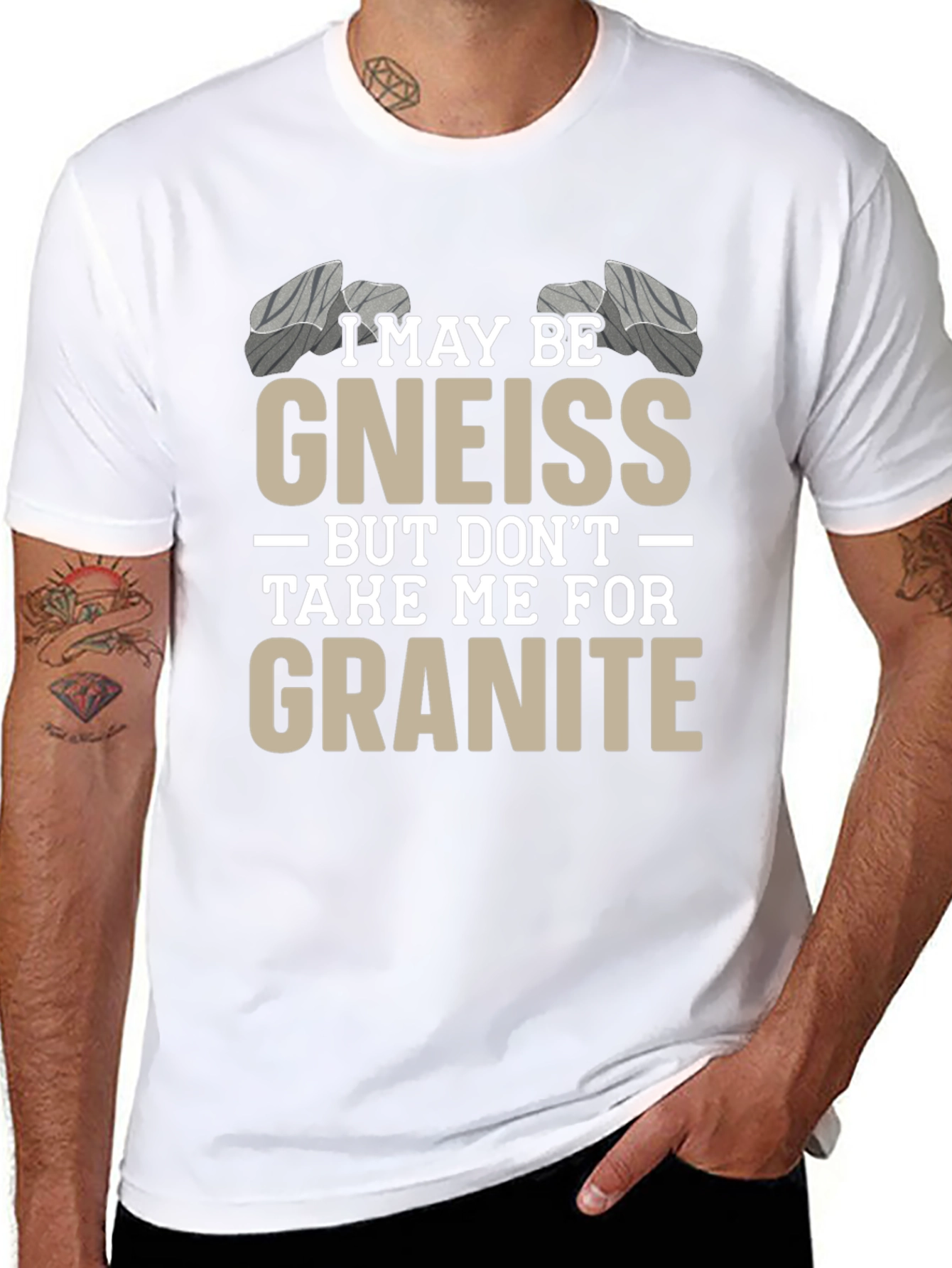 Funny Geology T-Shirt - Gneiss/Granite Pun