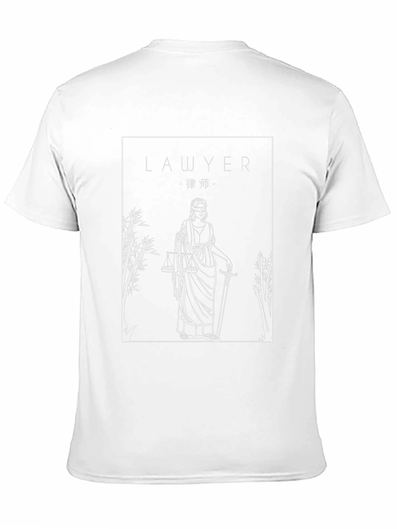 Lawyer Justice Scale Graphic T-Shirt