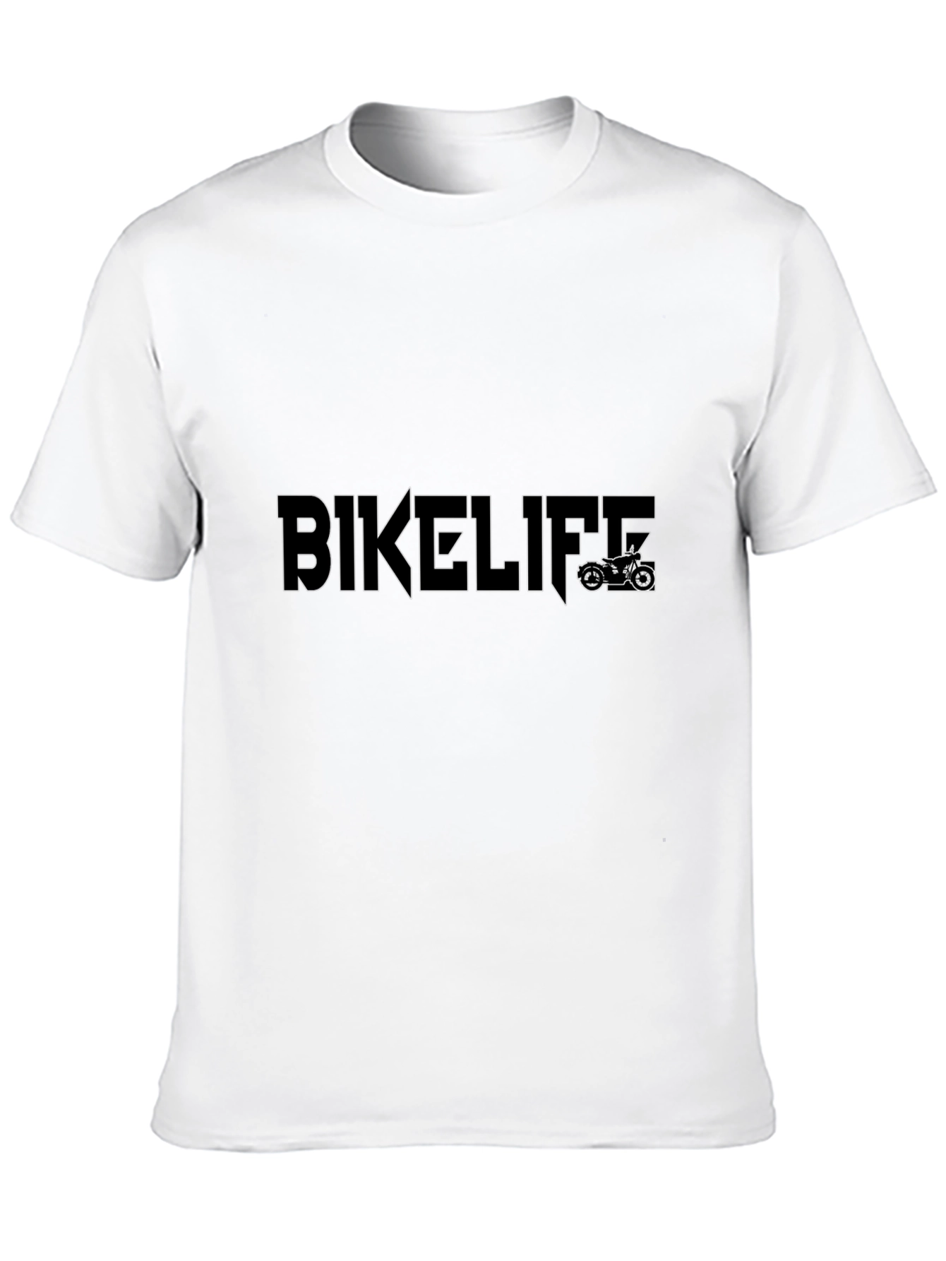 BIKELIFE Graphic Tee - Black Cotton T-Shirt