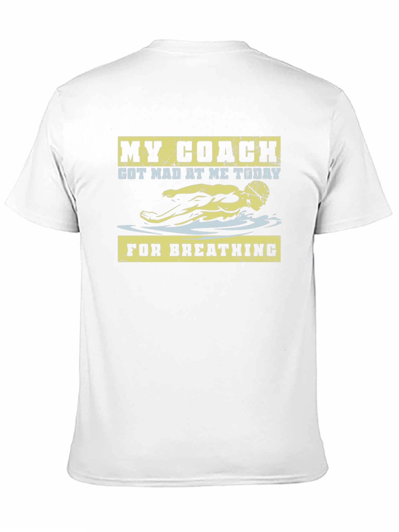 Funny Swim Coach T-Shirt - For Breathing