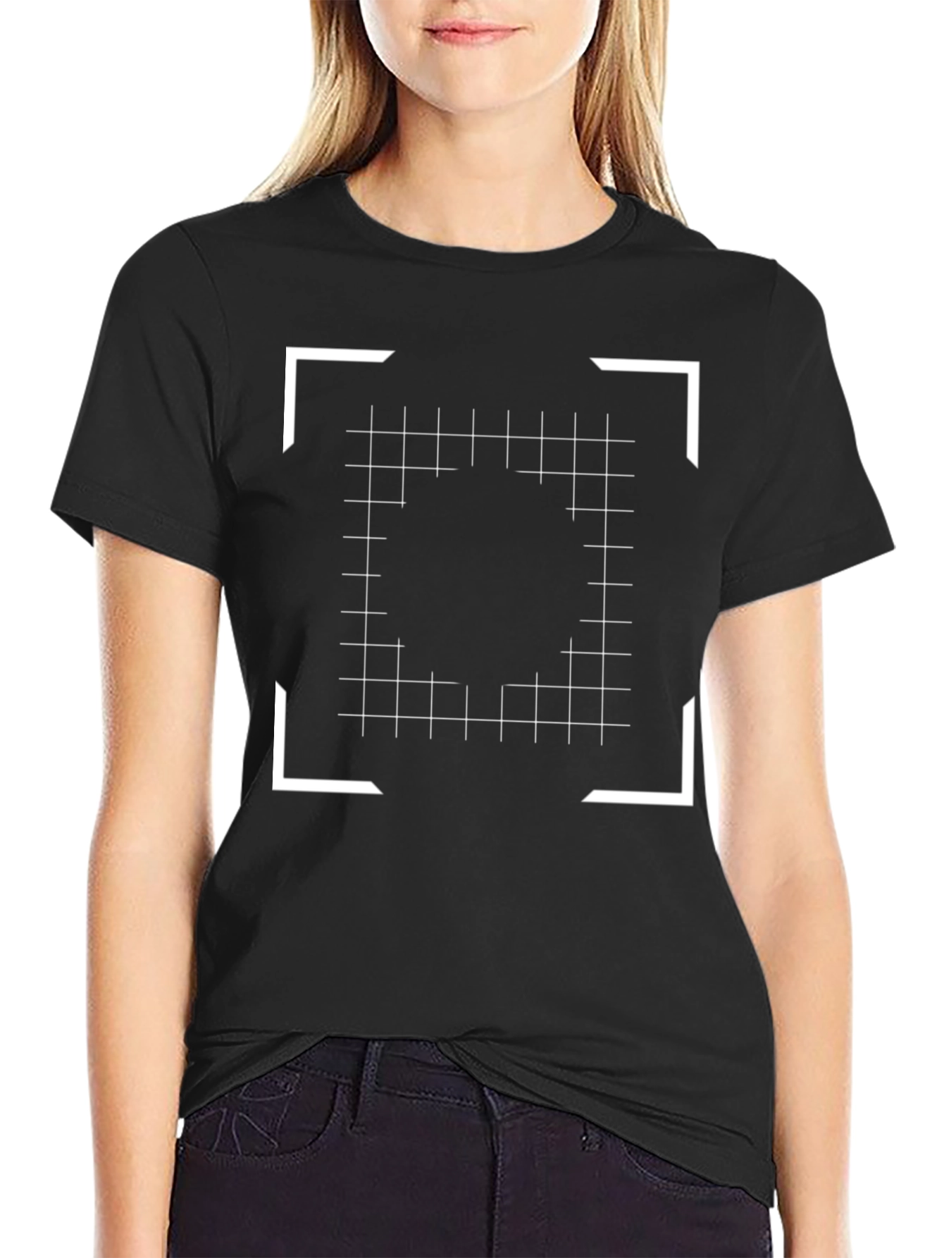 Abstract Grid T-Shirt - Modern Minimalist Design
