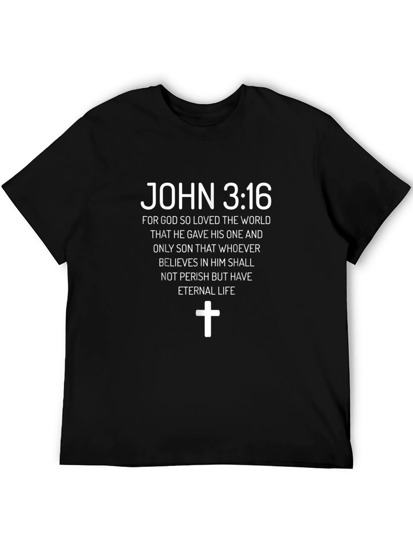 John 3:16 Graphic Tee - Eternal Life Shirt