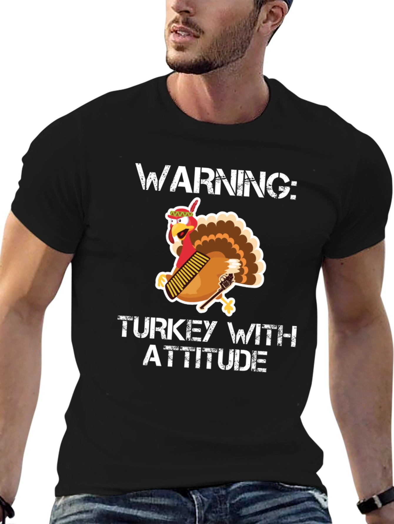 Warning: Turkey With Attitude T-Shirt