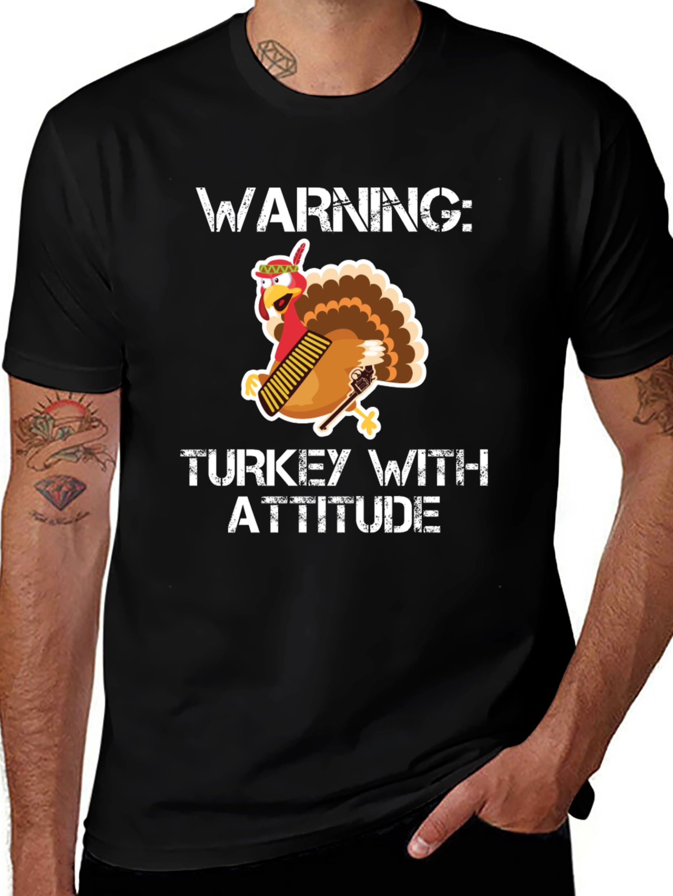 Warning: Turkey With Attitude T-Shirt