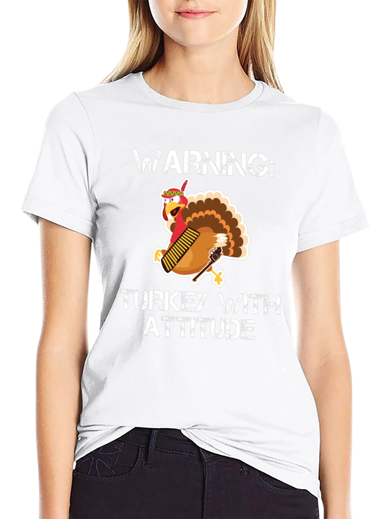 Warning: Turkey With Attitude T-Shirt
