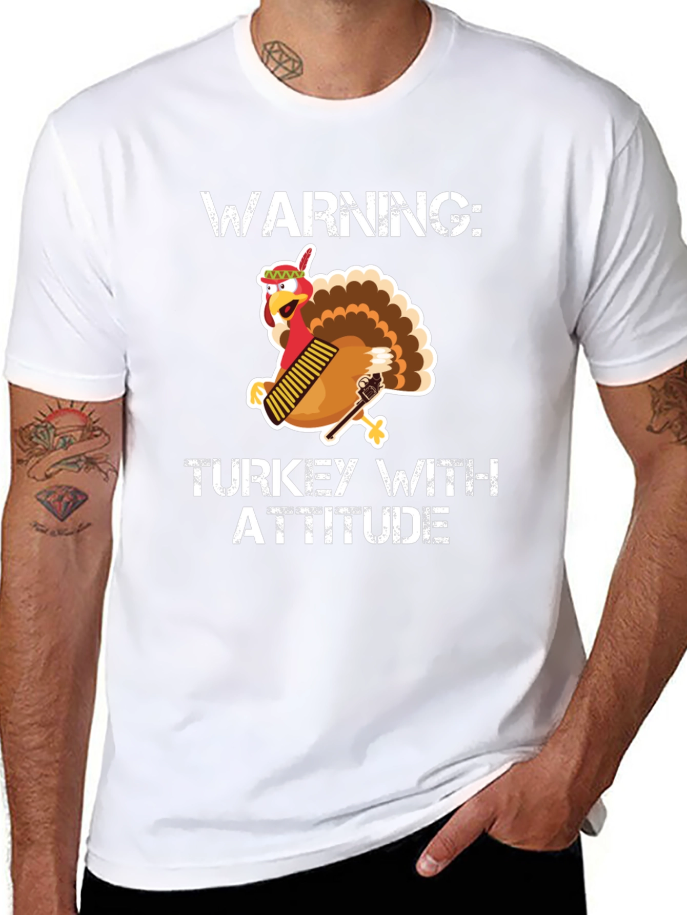 Warning: Turkey With Attitude T-Shirt