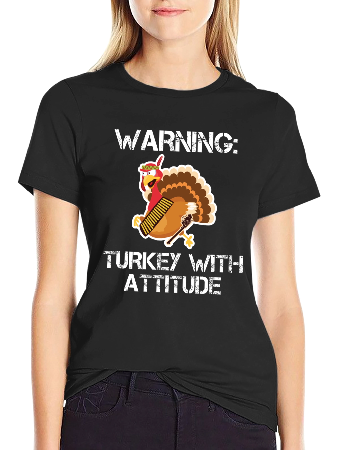 Warning: Turkey With Attitude T-Shirt