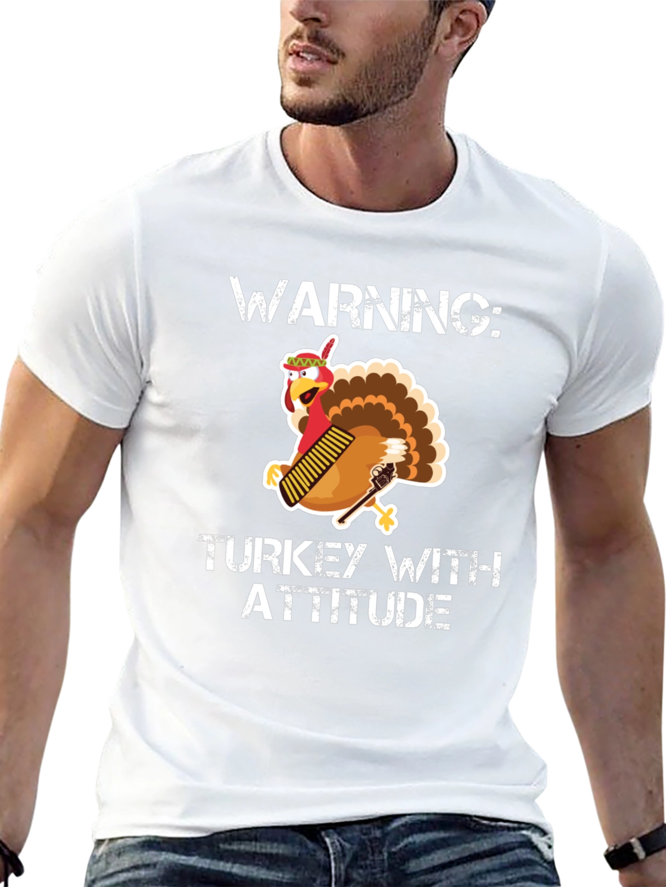 Warning: Turkey With Attitude T-Shirt