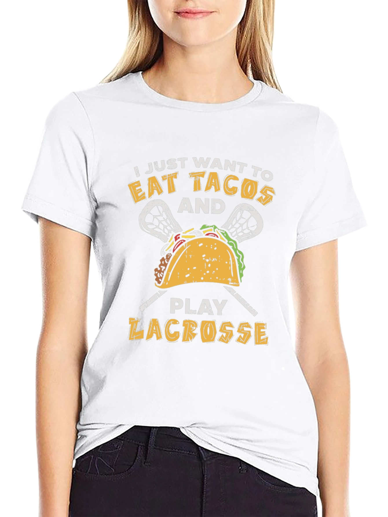 Eat Tacos and Play Lacrosse T-Shirt