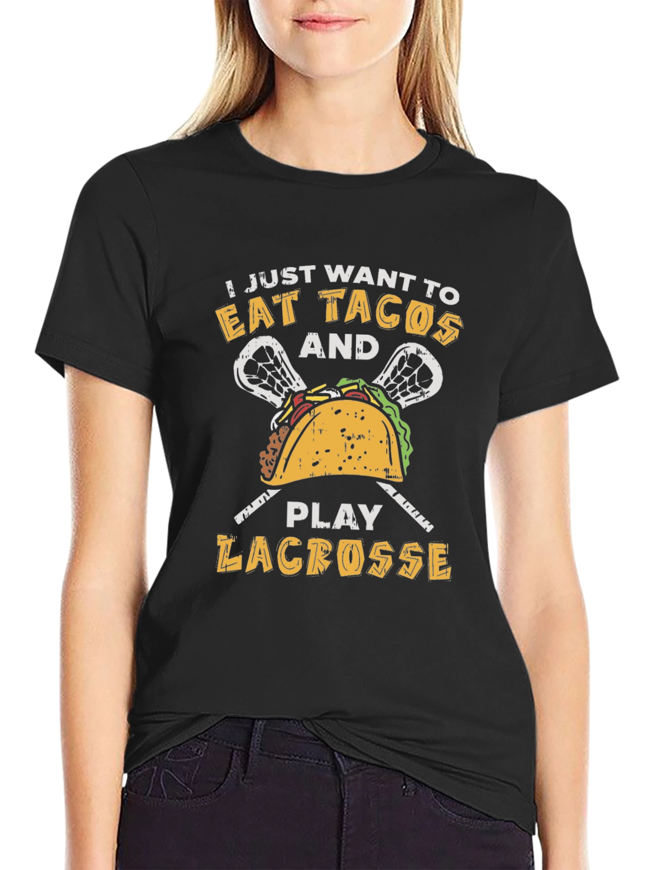Eat Tacos and Play Lacrosse T-Shirt