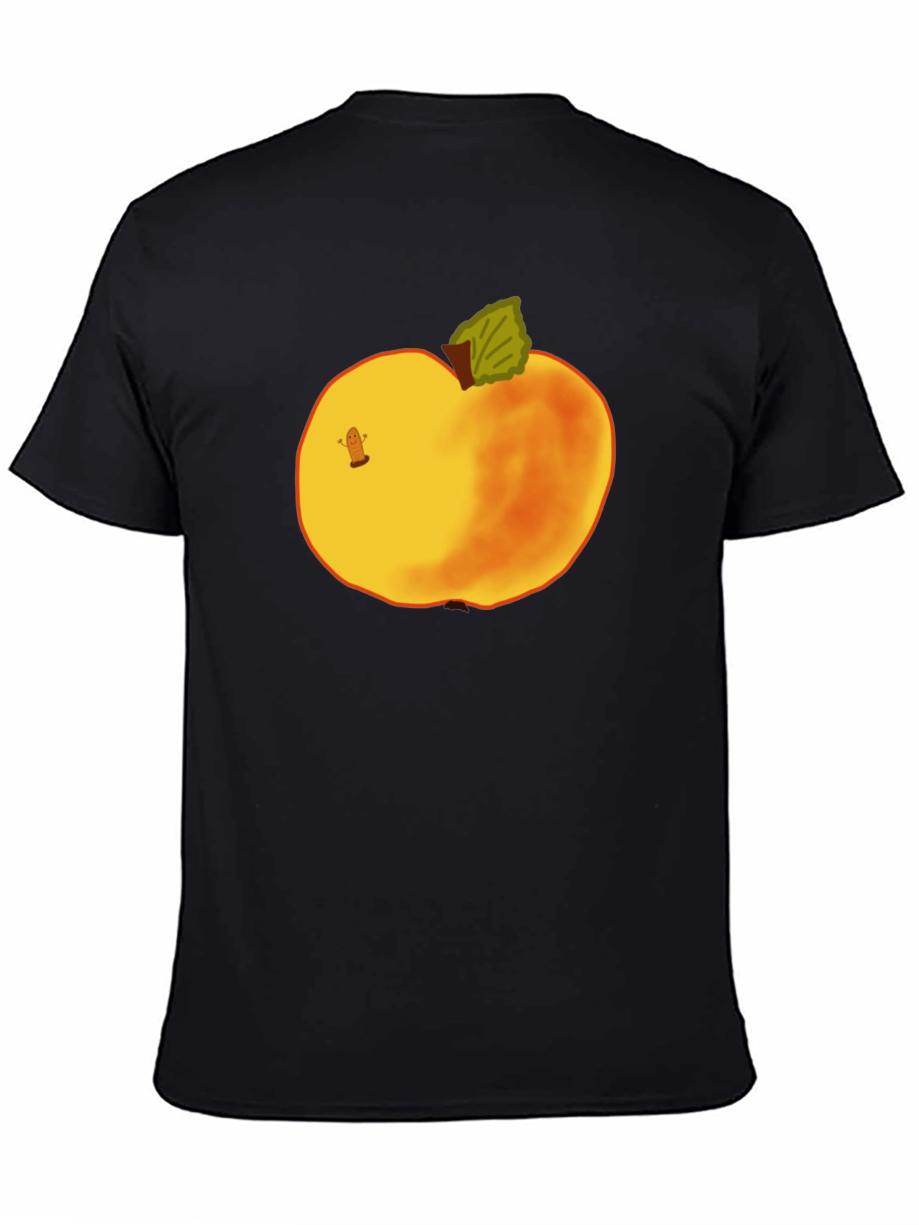 Whimsical Apple Graphic Tee - Unique Fruit Design