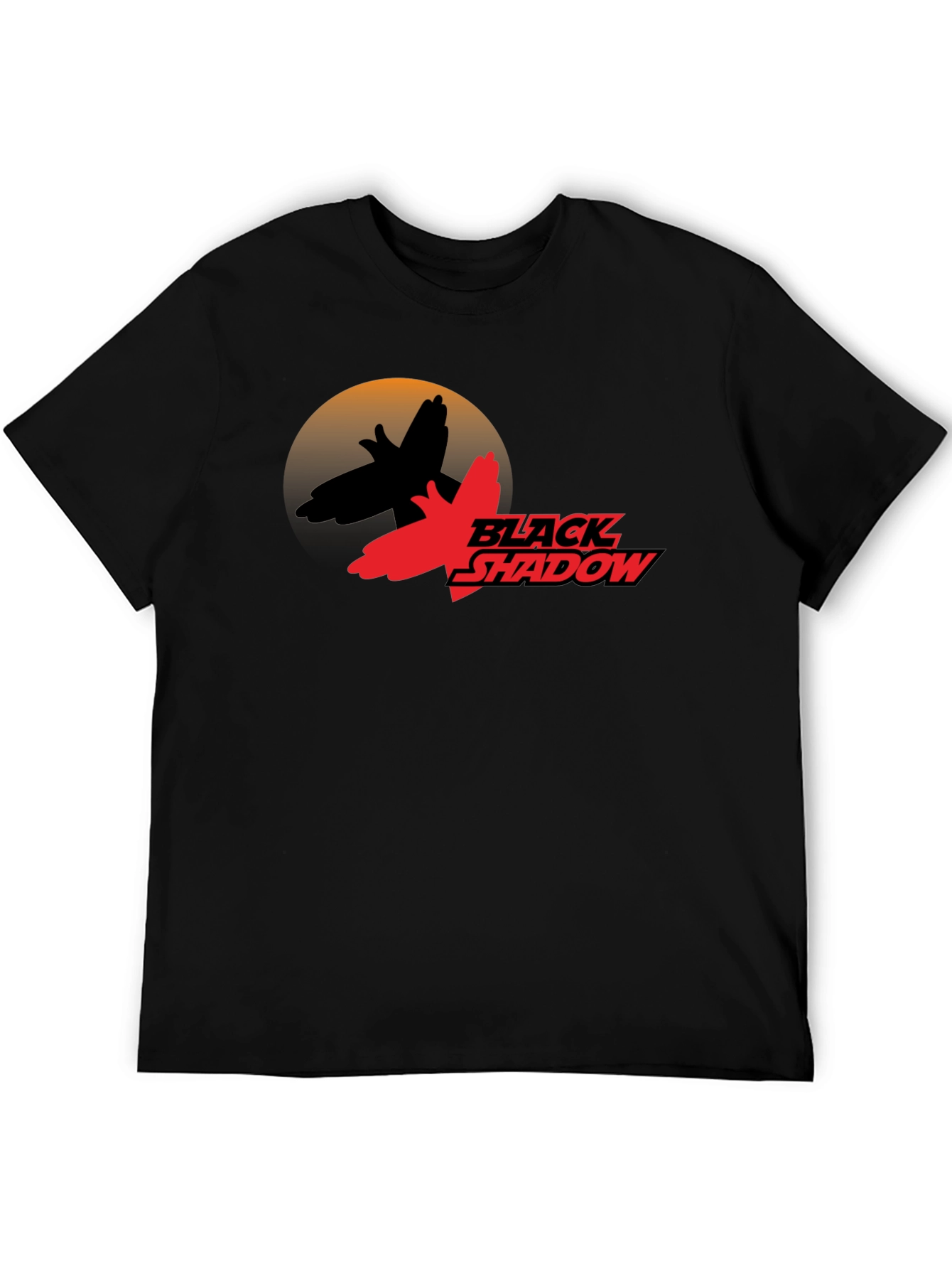 Black Shadow Graphic Tee - Retro Inspired T-Shirt