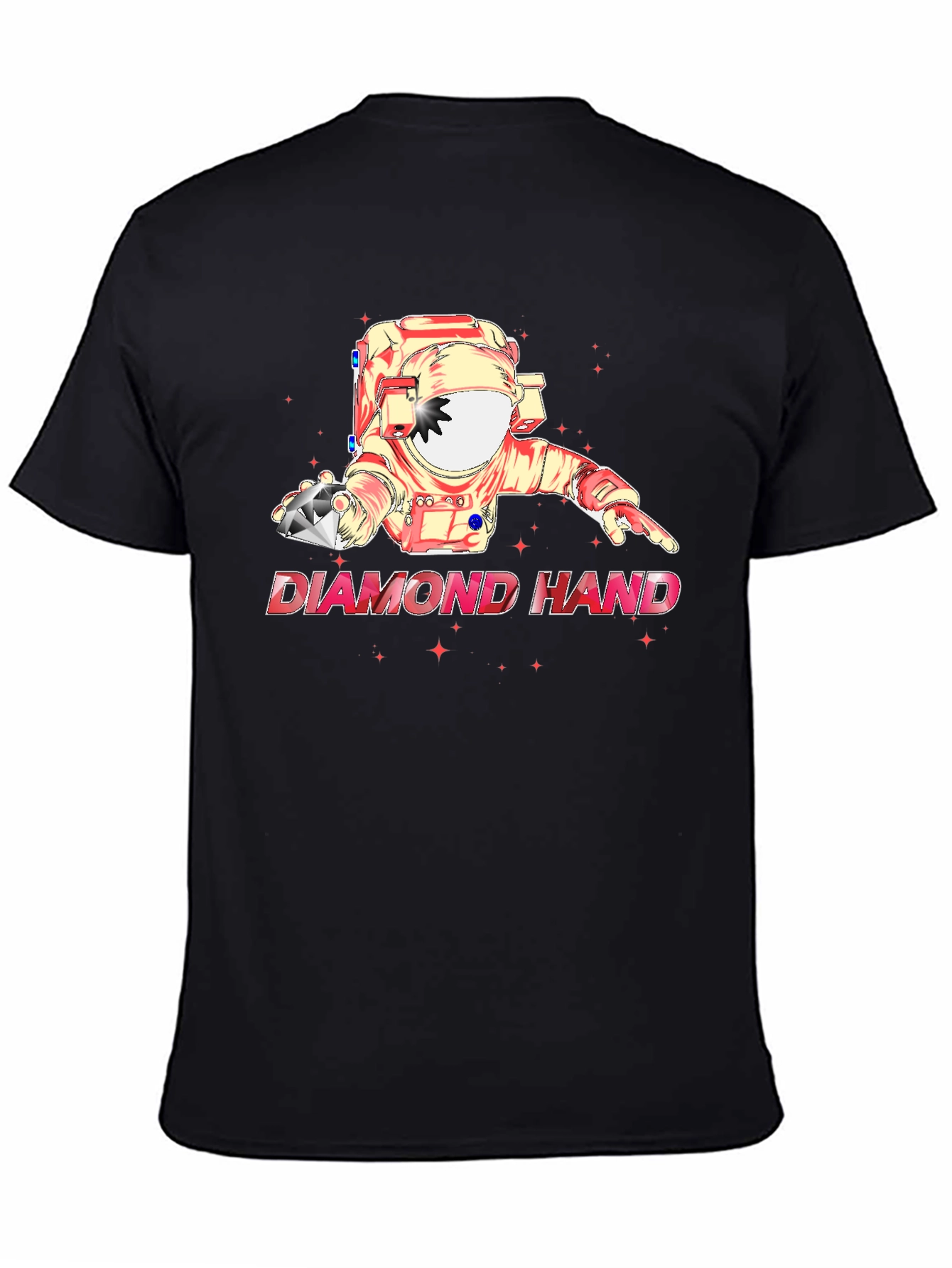 Diamond Hand Astronaut Graphic T-Shirt